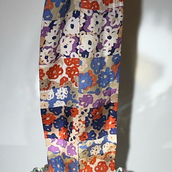 COACH Reversible Floral Patterned/Small C’s Scarf approximately 46” - Picture 3 of 6